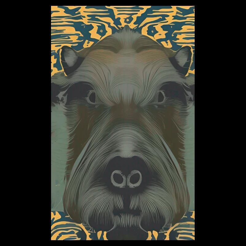 Portrait comique d’un capybara