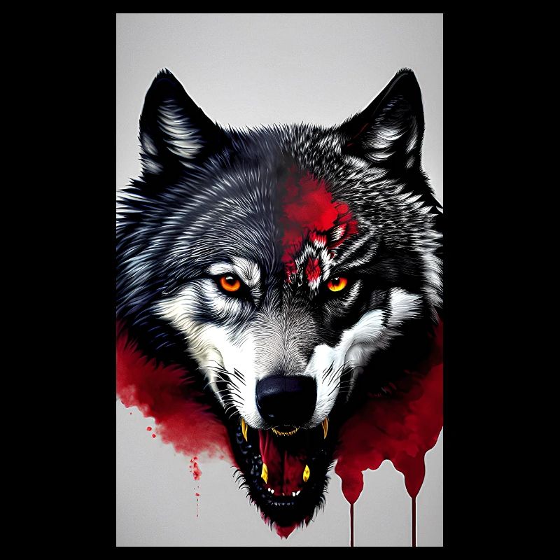 Blutrünstiger Wolf