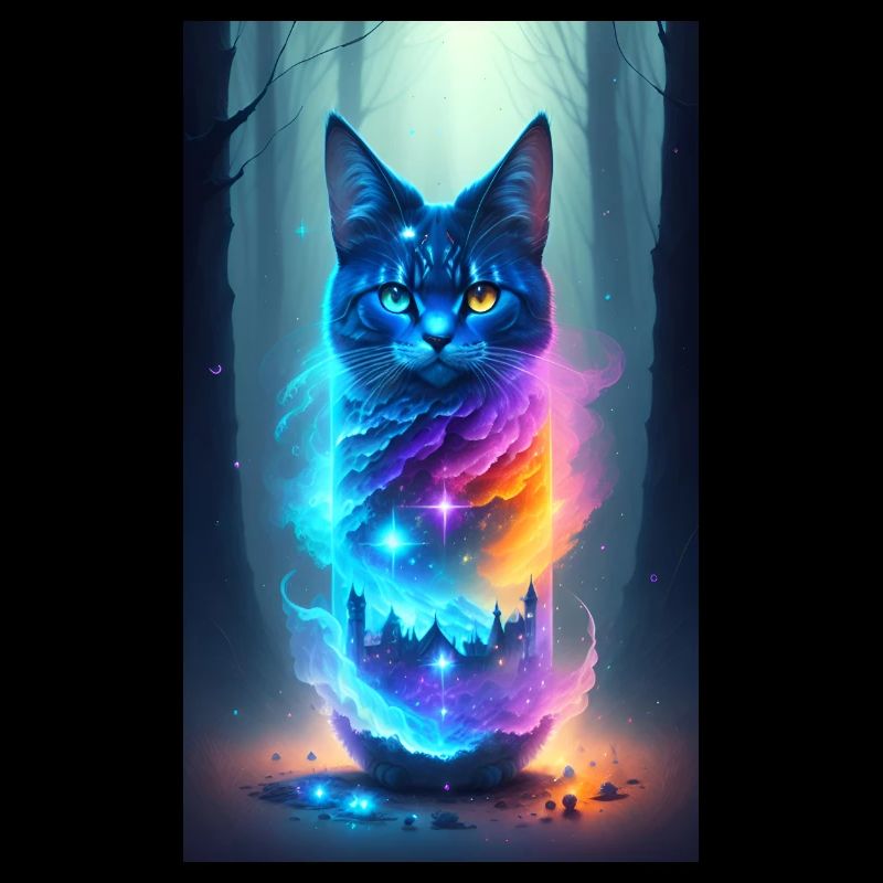 Magical Forest Cat