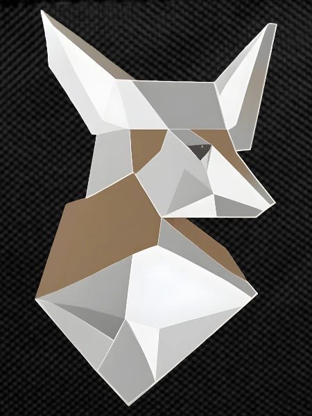 Abstract Shaped Fox Head