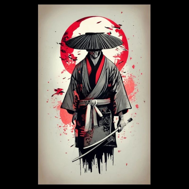 Affiche japonais médiéval