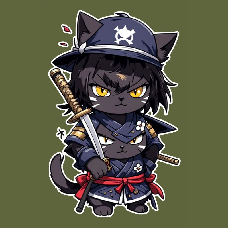 Ninja Cat - Samurai Kitten
