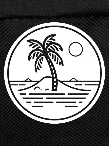 Palm Trees Symbol Beach Island