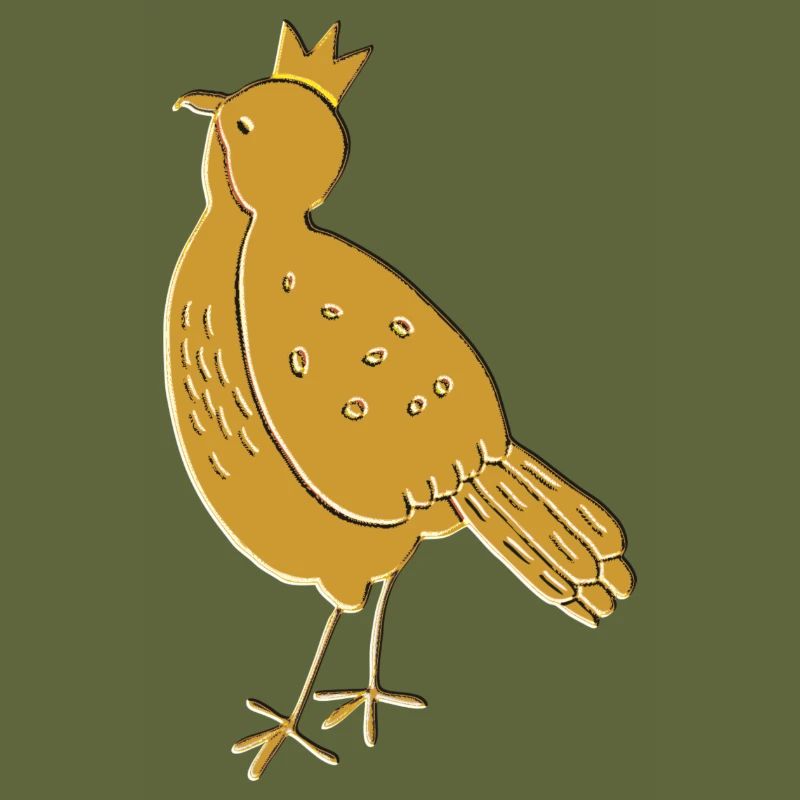 Oiseau Ocre Or