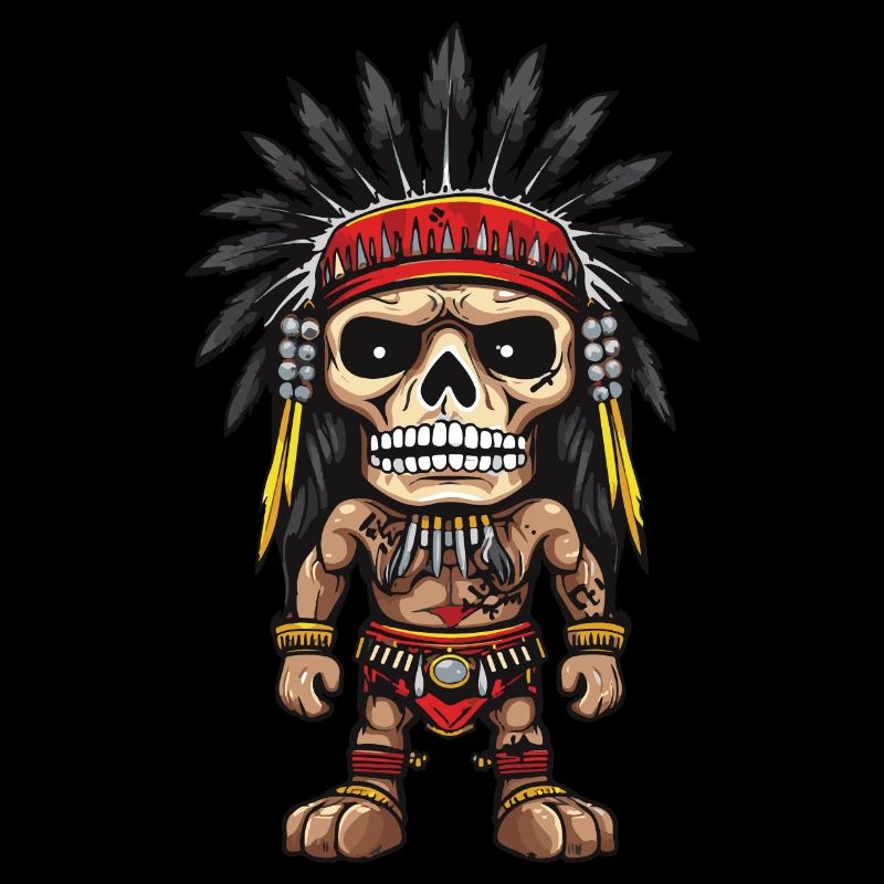 Squelette indien Apache