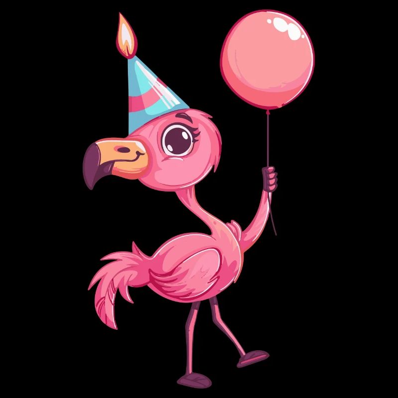 Flamingo Geburtstag Comic