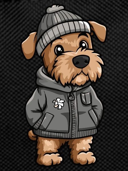 Airedale Terrier Dog Winter