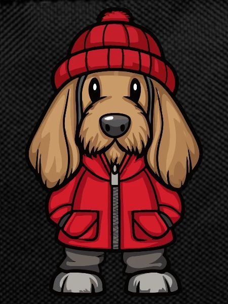 Afghan Hound Hund Cartoon