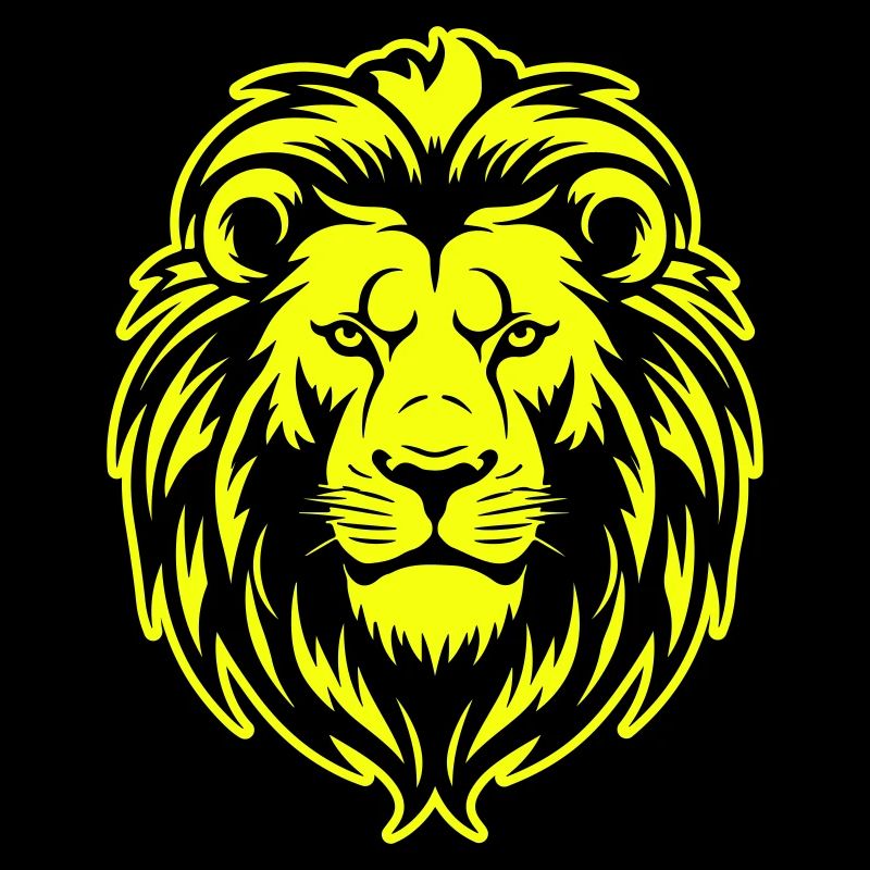 Icône de portrait de tête de lion