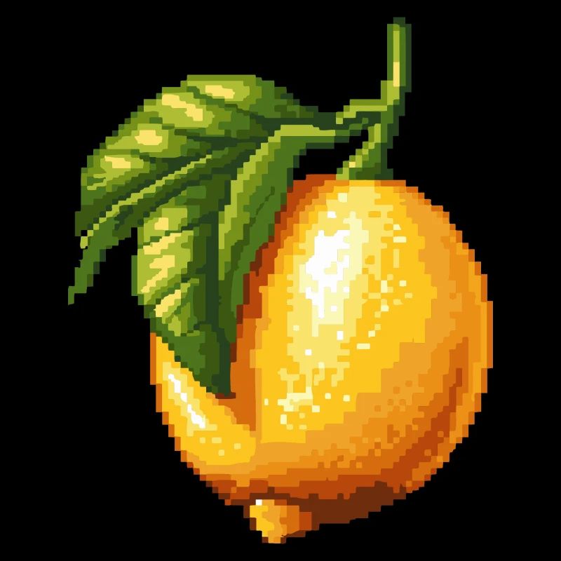 Zitrone Pixel Symbol