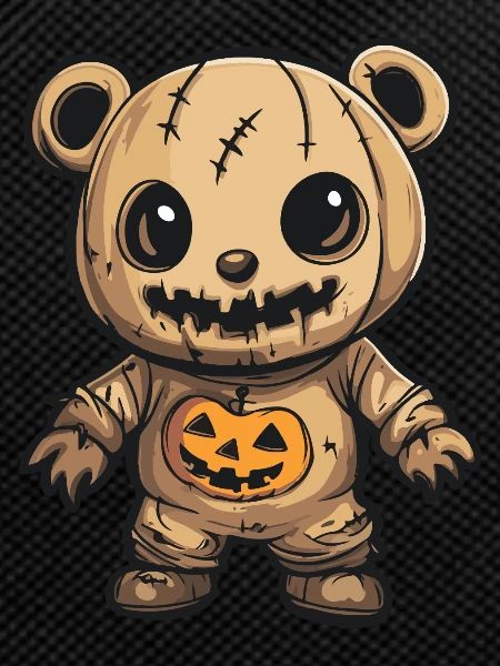 Bear Halloween Comic Funny