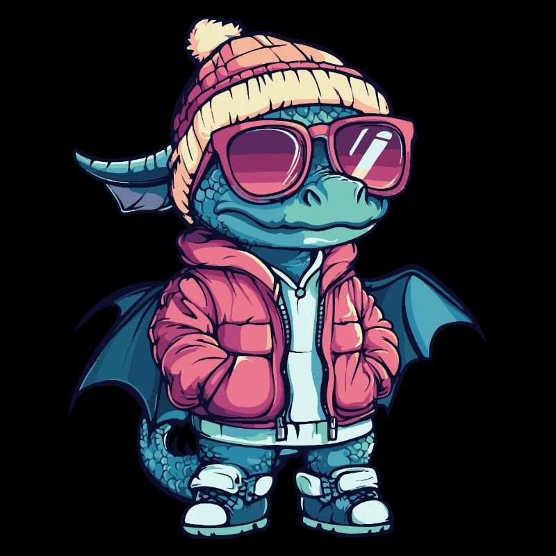 Drache Cool Comic