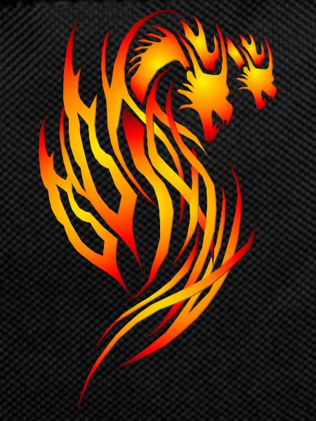 Roter Feuer-Drache