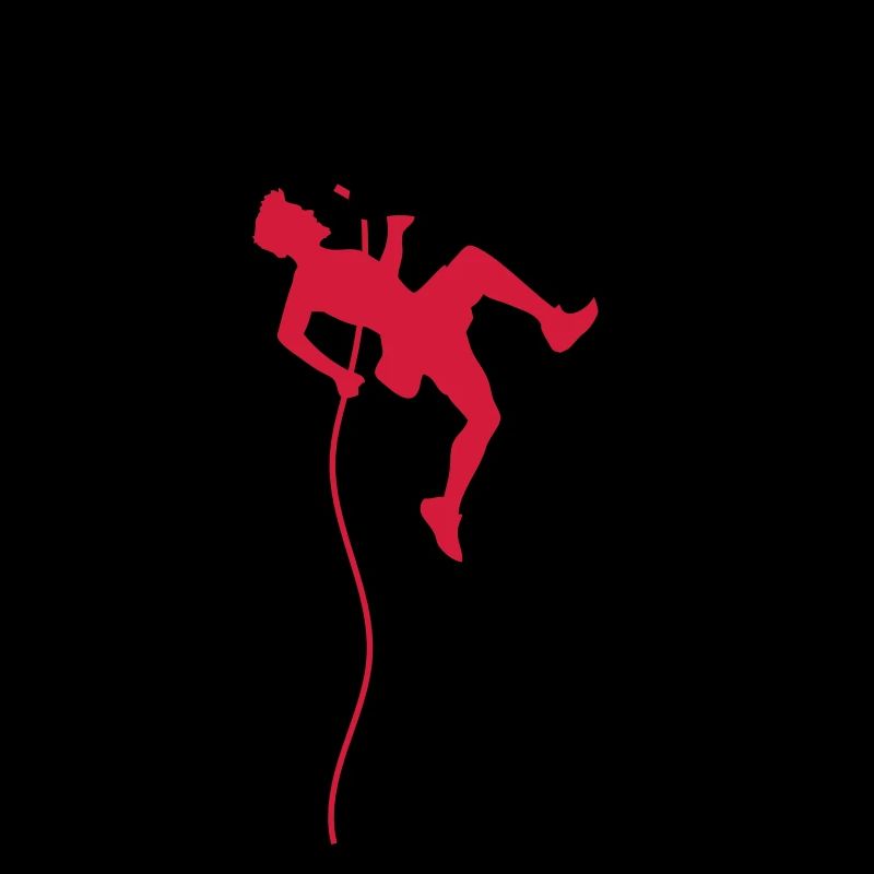 Grimpeur de corde escalade