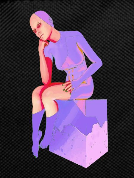 The thinker, female thinker