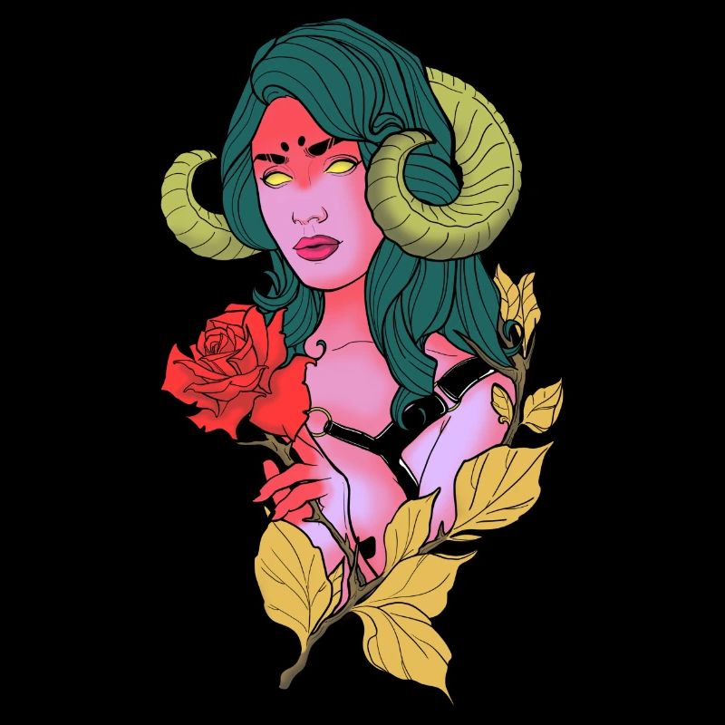 Succubus Neotraditional Tattoo