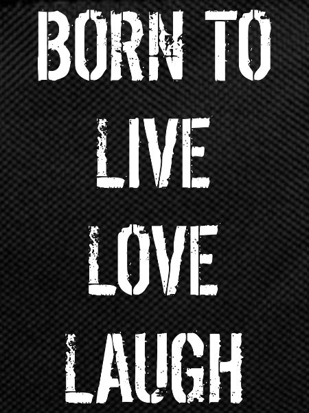 Live Love Laugh | White