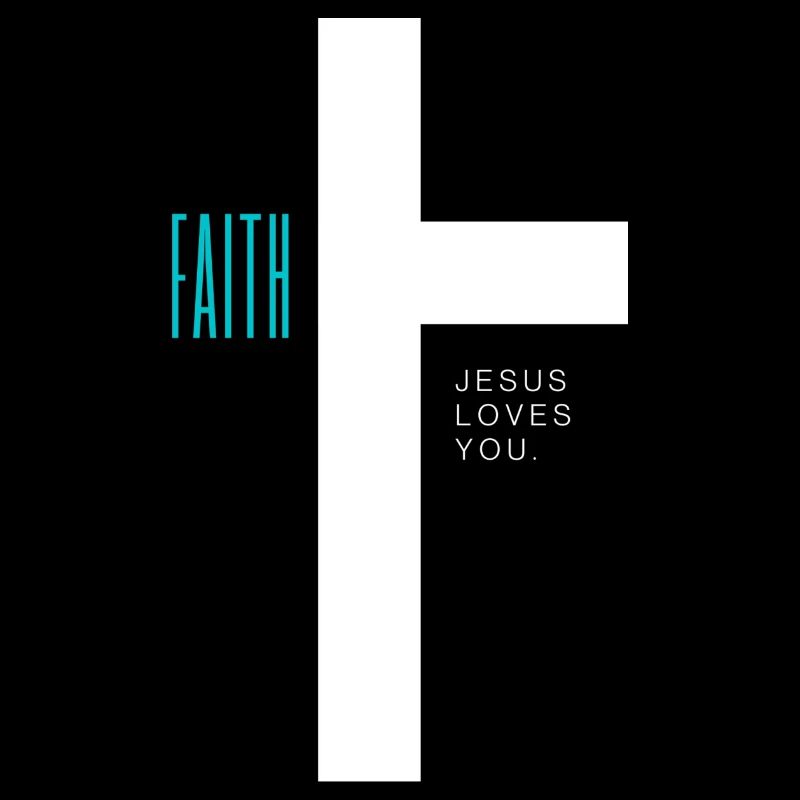 FAITH Glaube an Gott Design