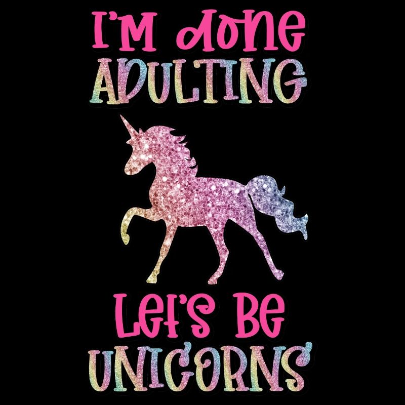 Einhorn Lets be Unicorns Pferd Regenbogen Fee