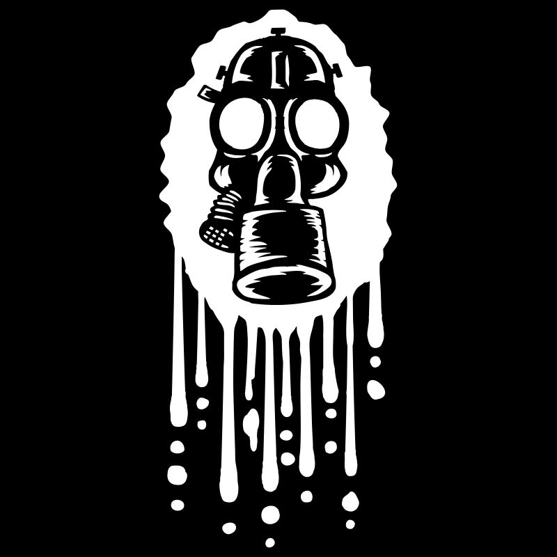 Gas Mask Drops Retro Filter