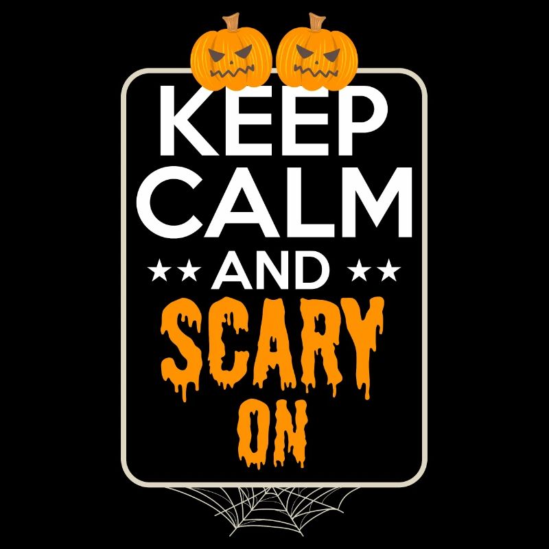 Halloween. Restez calme et effrayant.