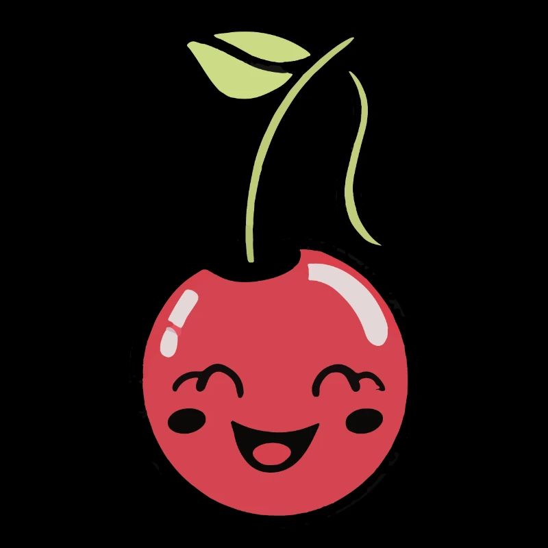 Sweet cherry with face