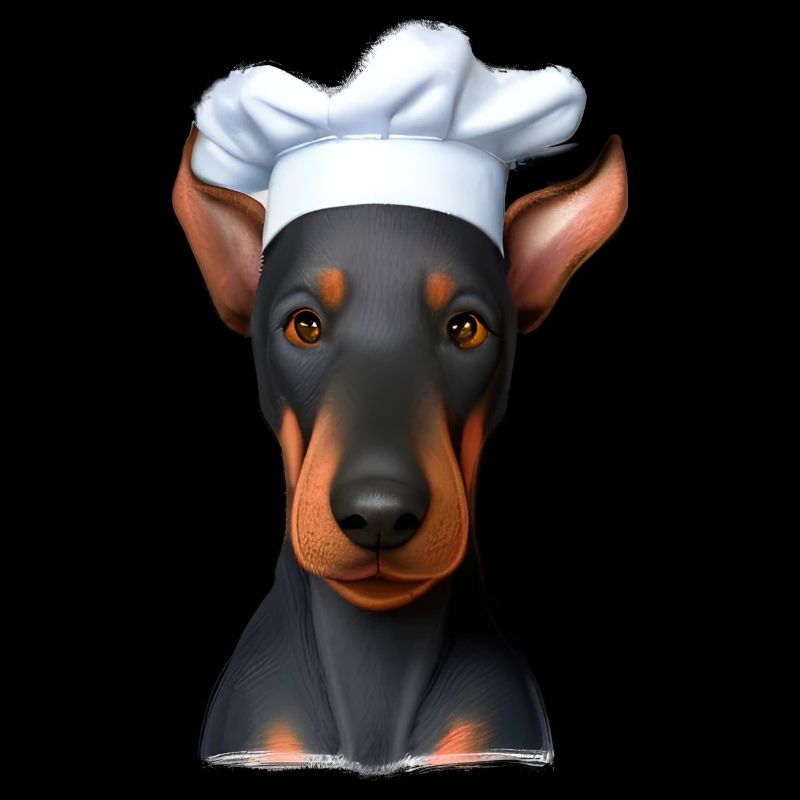 Dobermann Gastronom Hund Köche Dobermannwelpe