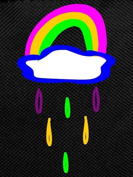 Regenbogen und Regen