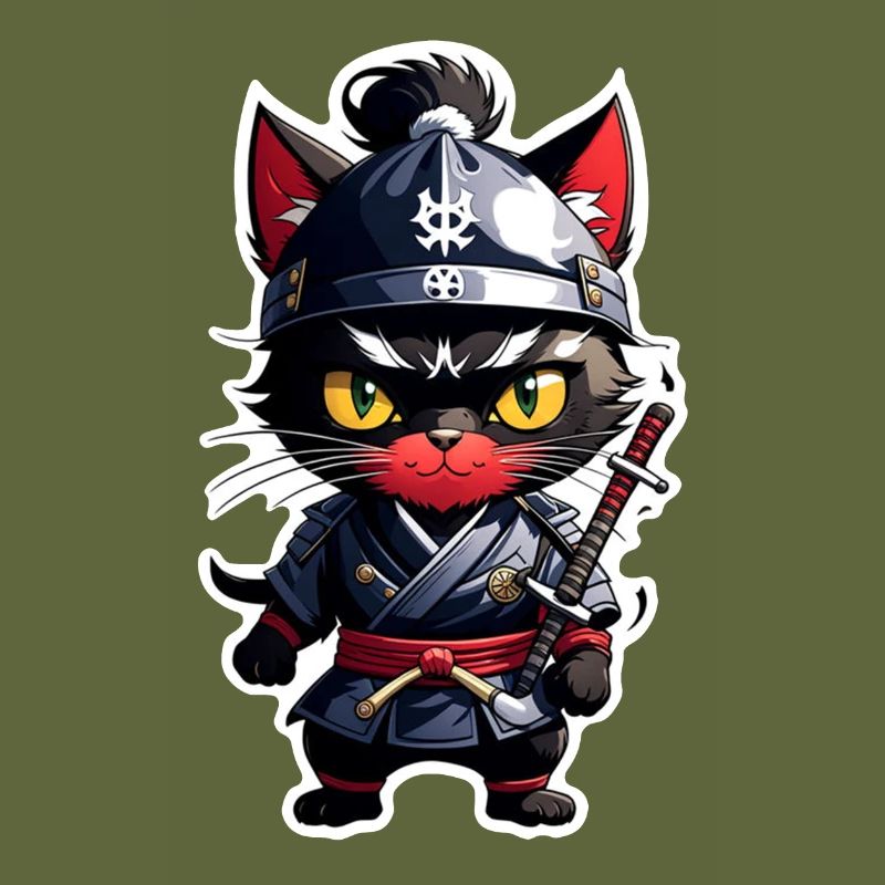 Ninja Katze - Samurai Kätzchen