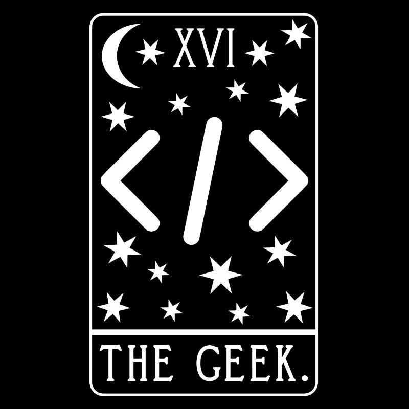 Carte de Tarot Programmeur - Code de développeur Coding Geek