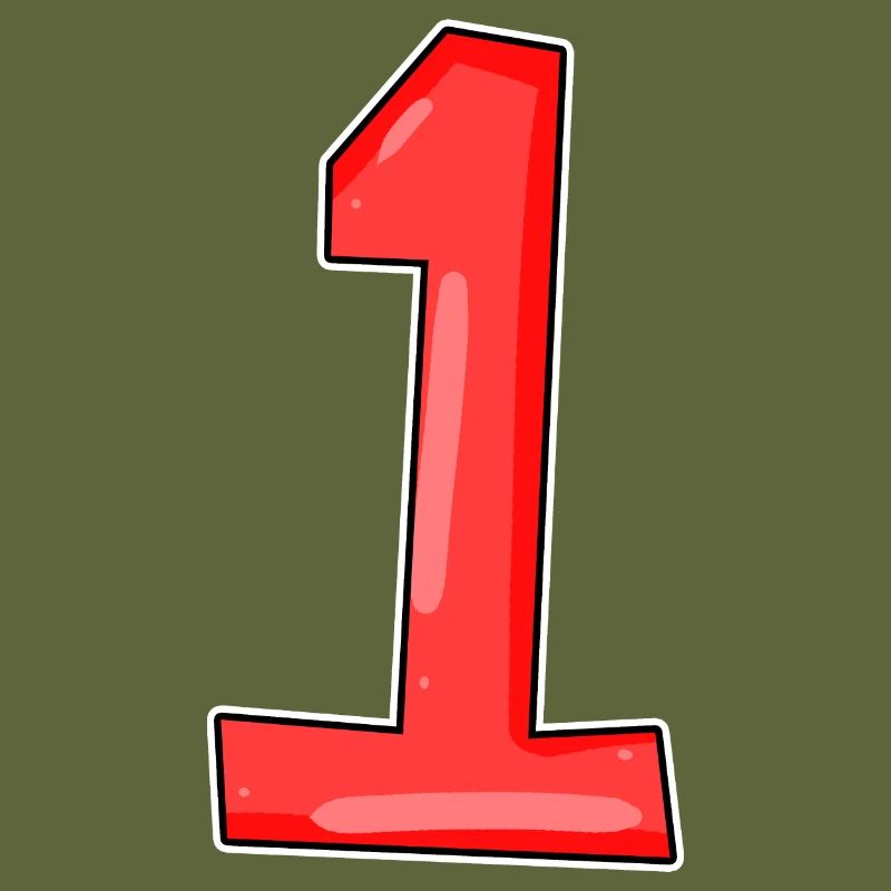 Number 1 Red