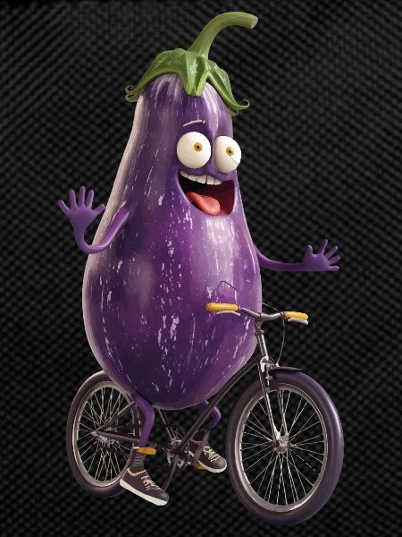 Vélo aubergine