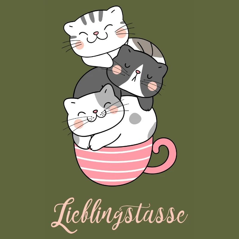 Trois bébés chat mignons chat motif chat