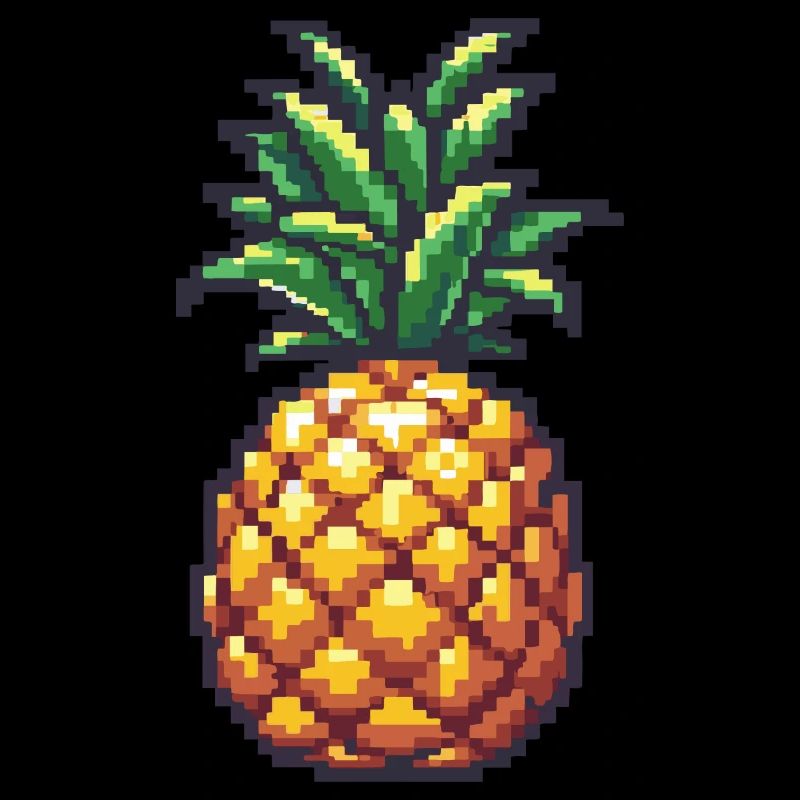 Icône pixel ananas