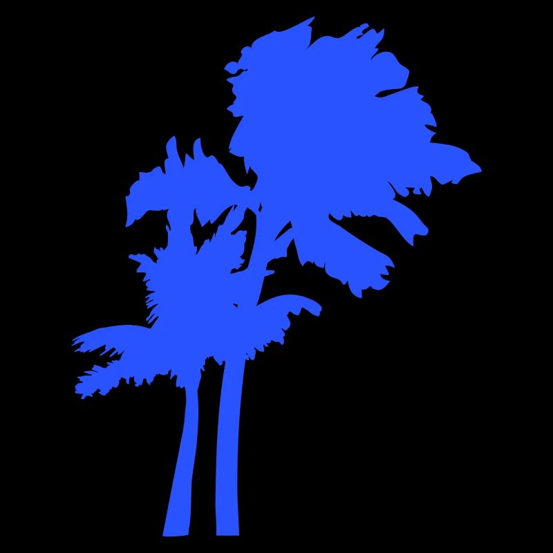 2 Palmiers Île Arbre Plage Vacances Mer de