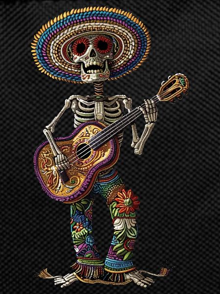 Ukulele Mexican Skeleton