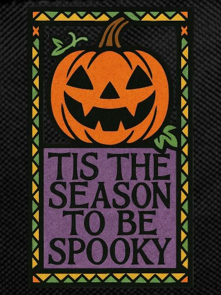Folk Spooky Pumpkin Sign