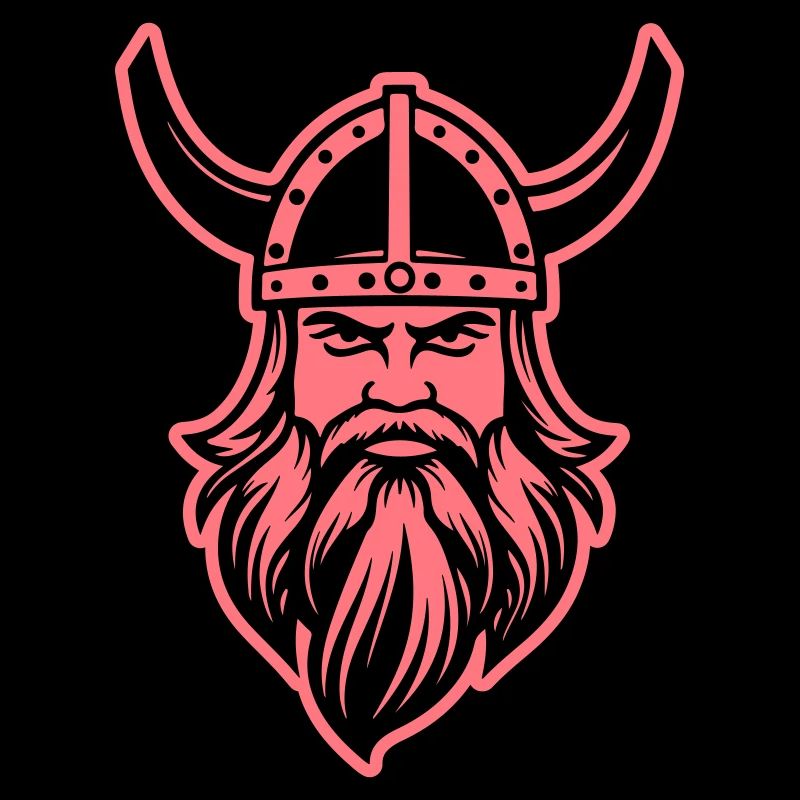 Wikinger Kopf Krieger Valhalla Odin