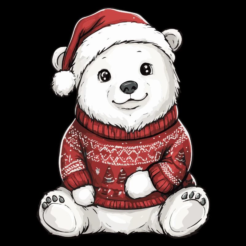 Eisbär Weihnachten Comic