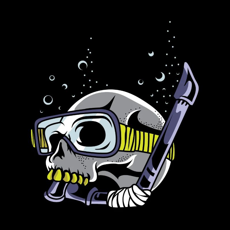 Skull Diving Cave Diver Poison