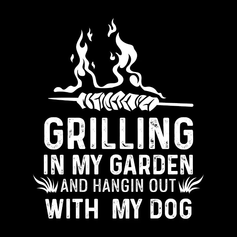 Barbecue dans le jardin Cadeau de chien