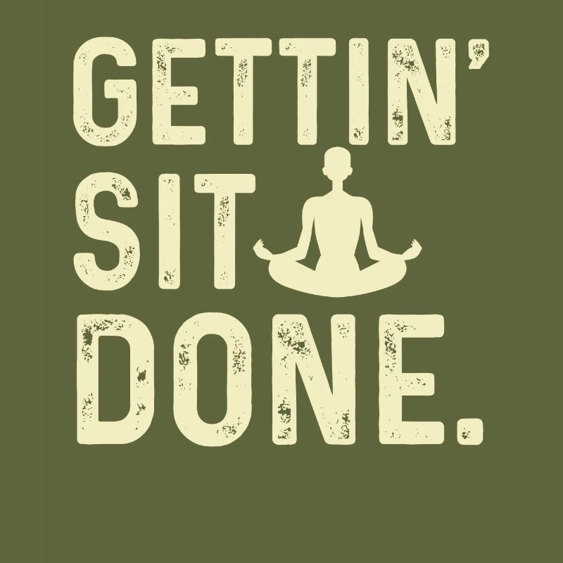 Gettin setz dich Buddhist Geschenk