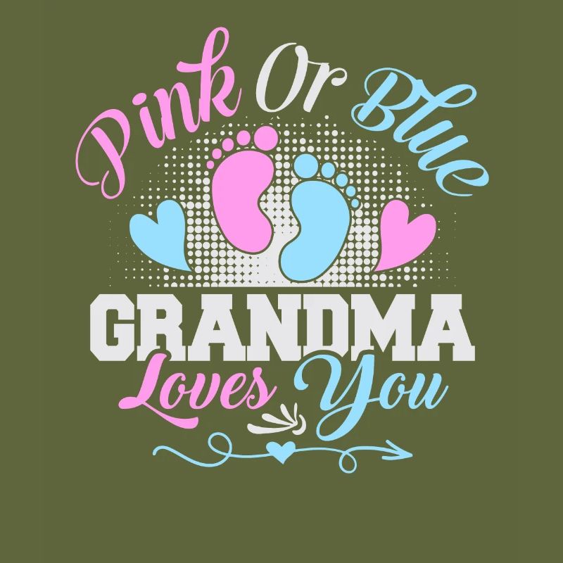 Rosa oder blaue Oma liebt dich Geschlecht enthülle