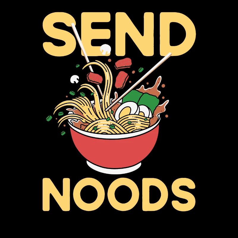 Envoyer un devis amusant Nouilles Ramen Nouilles Baseball