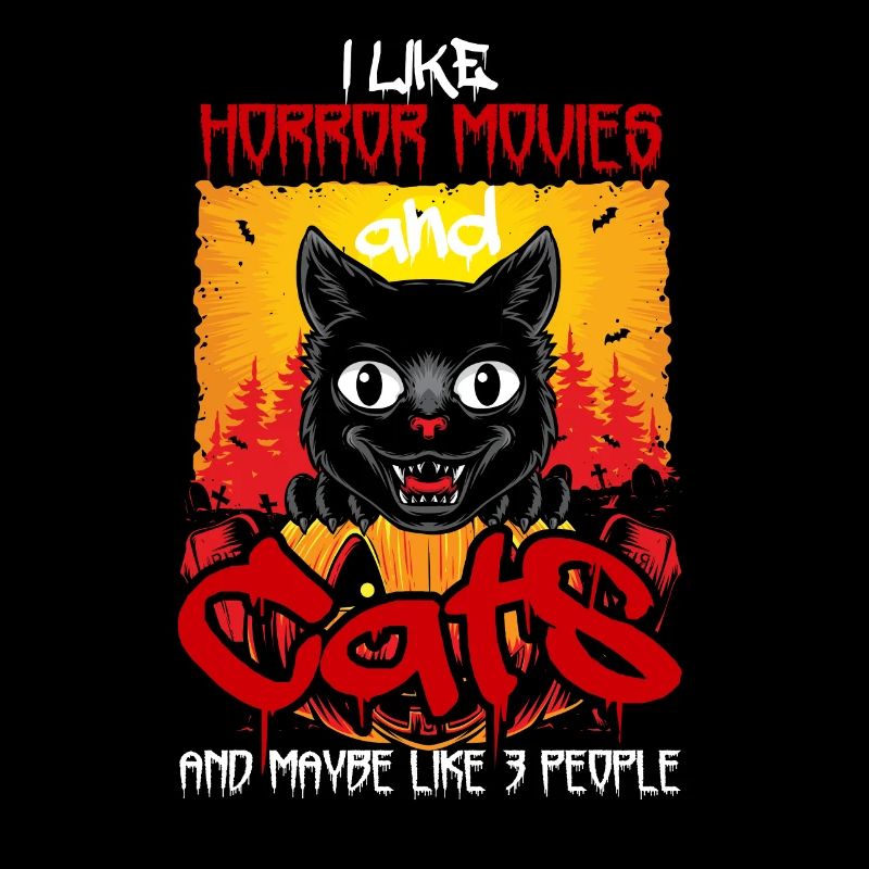 Citation drôle Chats Films d’horreur Mignon Halloween