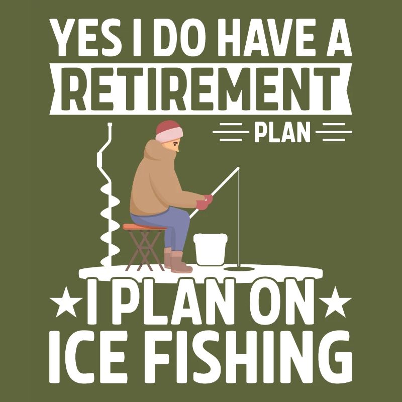 Pensionsplan Ich plane das Eisfischen