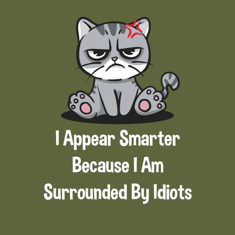 Plus intelligent, parce que je suis drôle de sarcastique des idiots