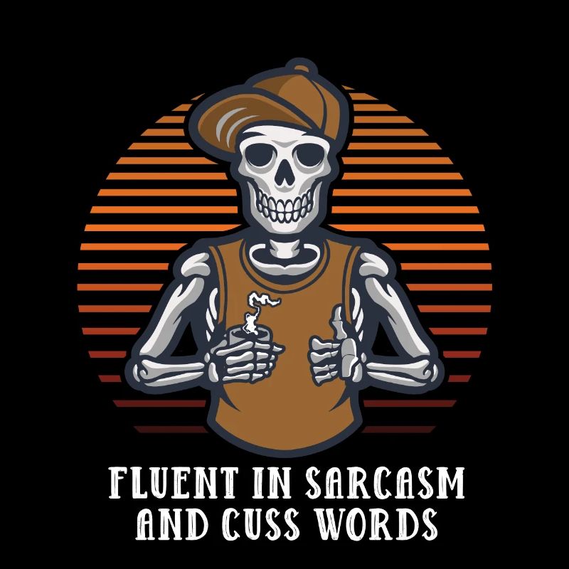 Sarcasme fluide et mots fluides de drôles s