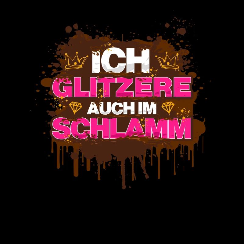 Je paillette boue course boueuse