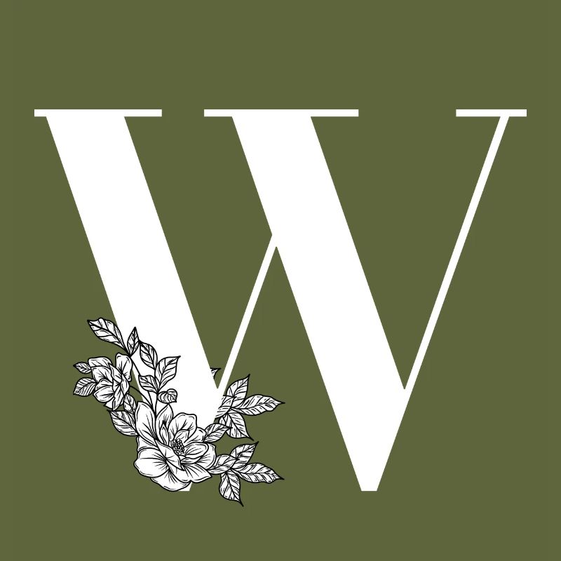 Buchstabe W Blume